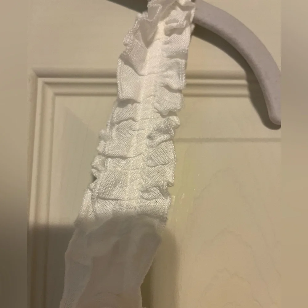 Ivory Lulu’s Ruffle Mini Dress - Picture 8 of 9